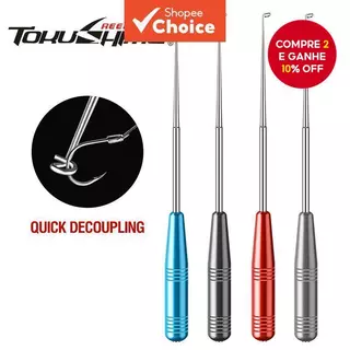 Removedor Rápido De Anzol 17.5 Cm De Gancho De Segurança Equipamento De Remoção De Aço Inoxidável em Oferta na Shopee