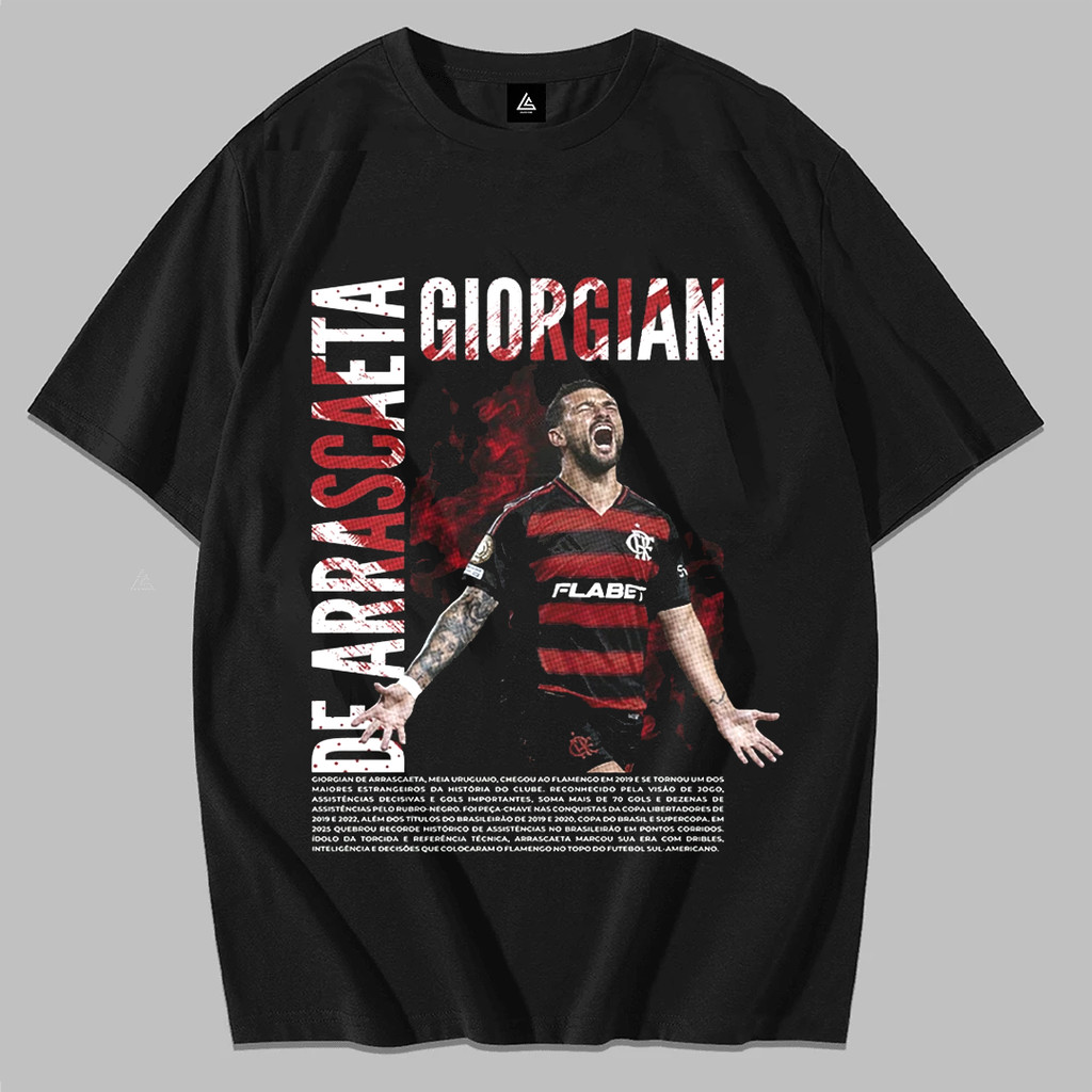 Camiseta Masculina Oversized Camisa de Futebol Time Flamengo Jogador ...