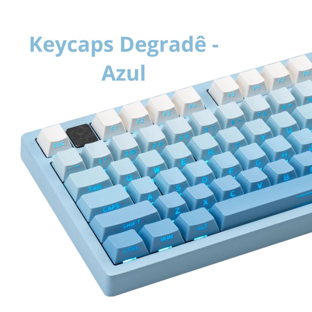 Keycaps Degradê-Azul | Shopee Brasil