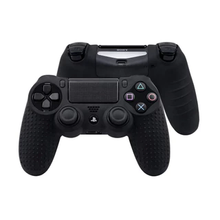 Capa Protetora Silicone Premium Para Controle Ps4 Preto