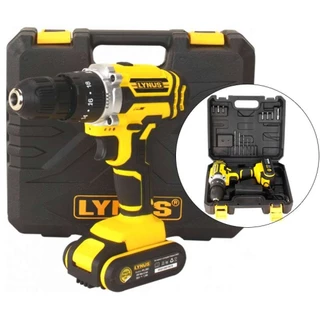 Furadeira Parafusadeira de impacto 3/8" a bateria 20V com acessórios - PFL-20CI Lynus em Oferta na Shopee