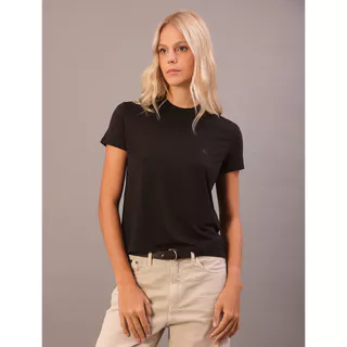 Camiseta Feminina Visco Lycra Calvin Klein Jeans - Preto em Oferta na Shopee