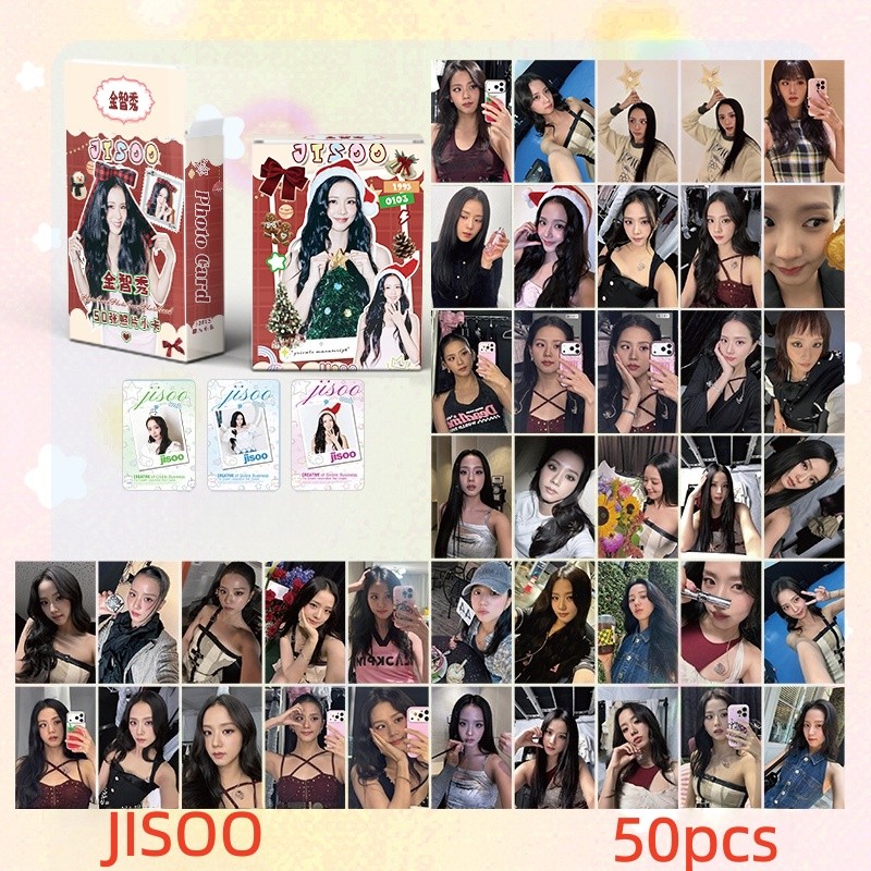 50pcs/box JISOO BLACK-PINK Photocards Album Lomo Cards Black Pink