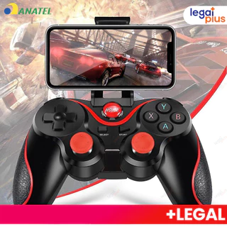 Controle Joystick Bluetooth Universal Com Cabo USB E Suporte Para Celular Tablet Android Ipad