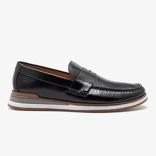 Mocassim Masculino Couro Flow Preto em Oferta na Shopee