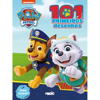 Livro Patrulha Canina - 101 Primeiros Desenhos Para Colorir em Oferta na Shopee