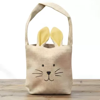 Bolsinha de Páscoa - Coelho Amarelo - 13,5x15x7cm - 1 unidade - Rizzo em Oferta na Shopee