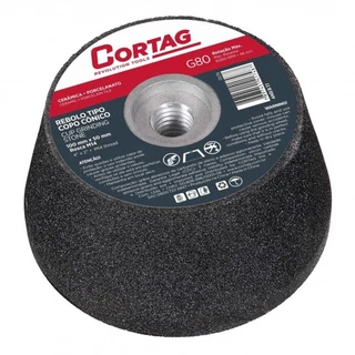Rebolo cônico esmerilhadeira angular 100mm G80 - Cortag em Oferta na Shopee