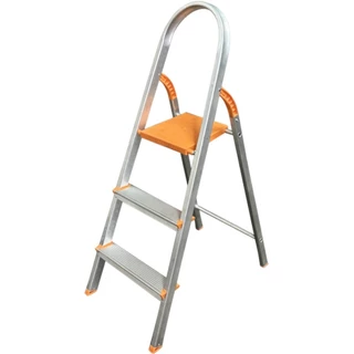 Escada de alumínio 3 degraus residencial - EDS003 - Agata em Oferta na Shopee