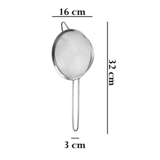 Peneira Tela Fina 1 Com Suporte Para Acomodação em Panelas de Inox Resistente Simples de Limpar em Oferta na Shopee