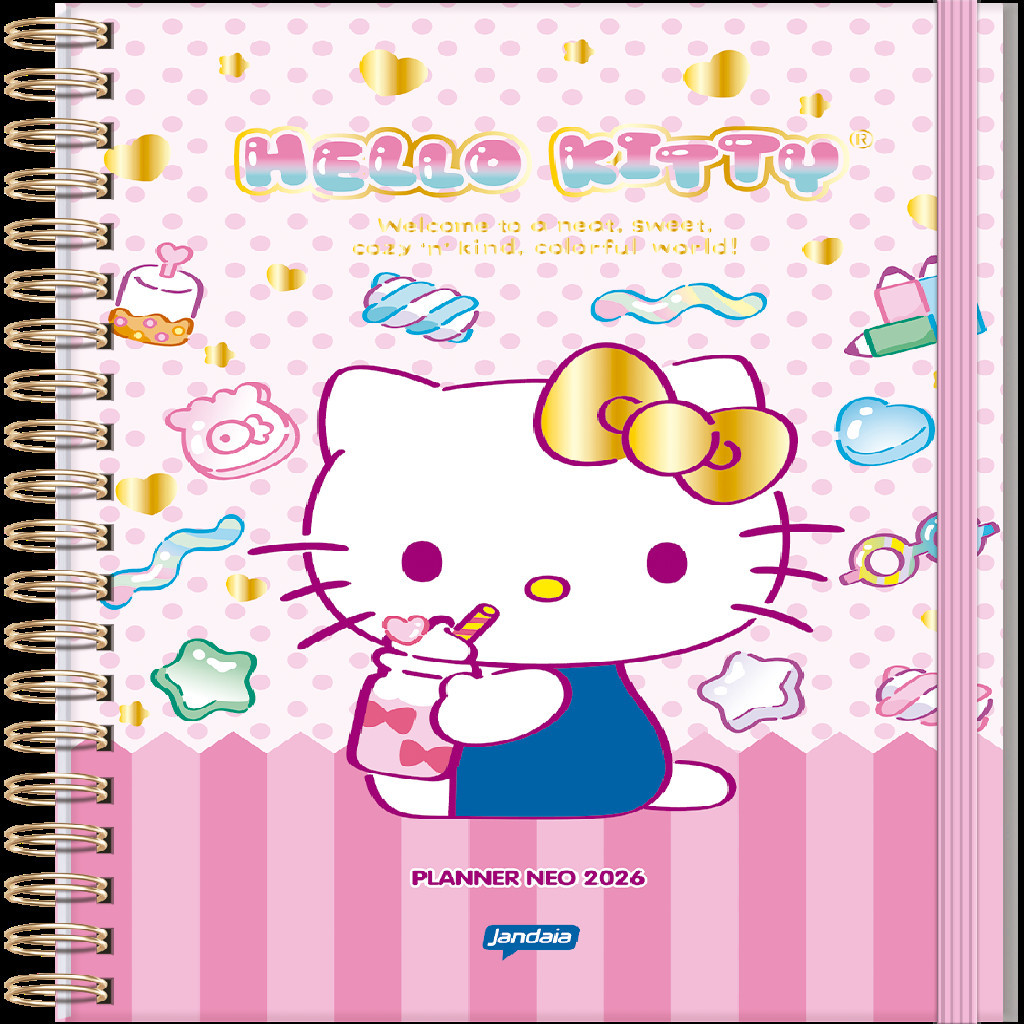 Agenda Planner 2026 Neo 160 Páginas 175x242 Hello Kitty | Shopee Brasil