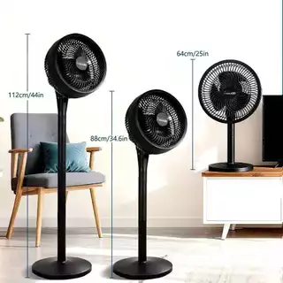 Ventilador de circulação de ar com três configurações de velocidade e ajuste de altura em três níveis,  3 pás 110v em Oferta na Shopee