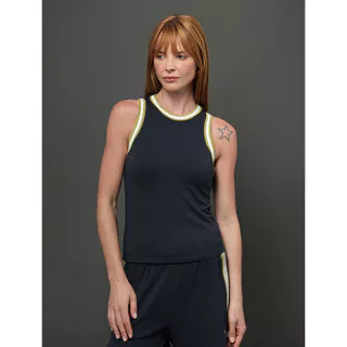 Regata Feminina Retilínea em Contraste Calvin Klein Jeans - Marinho em Oferta na Shopee