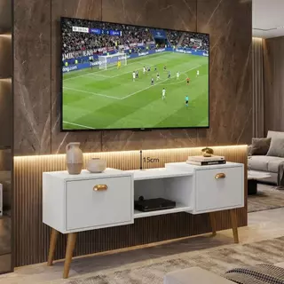 Rack Retrô Home ORFEU 1.20CM com 2 Portas para Tv de Até 48 Polegadas em Oferta na Shopee