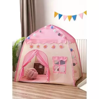 Barraca Infantil em Forma de Casa para Criança Brincar com Amigos 130x100x130cm - ZP-1728
