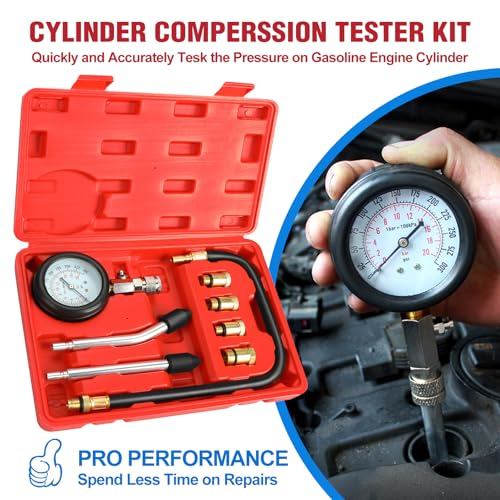 Betooll Testador De Compressão De 9 Peças Com Vela De Ignição-300PSI Medidor Cilindro De Motor De Carro E Motocicleta Fe em Oferta na Shopee