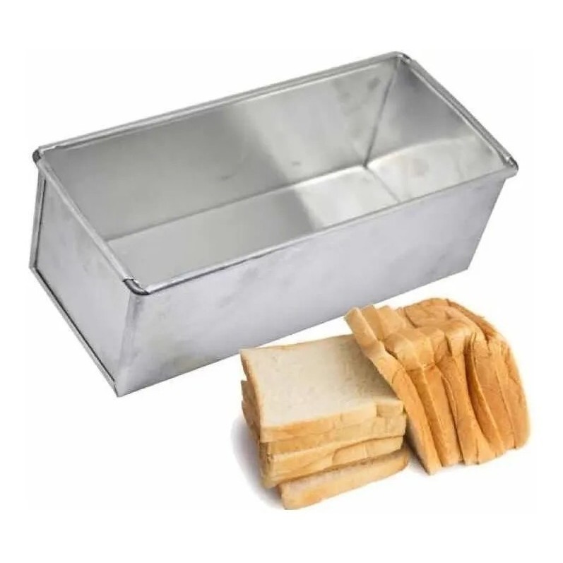 Kit Com 3 Formas Pão Caseiro Bolo Sem Tampa 25x10x10 Em Alum