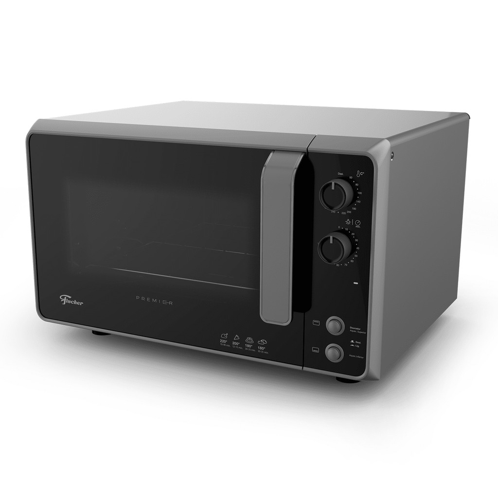 FORNO ELETRICO FISCHER PREMIER BANCADA 48L SILVER 220V