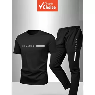 Conjunto De Pijamas De Verão Masculino – Manga Curta Leve E Calças Compridas , Roupas Para Casa Com Estampa De Letras , em Oferta na Shopee