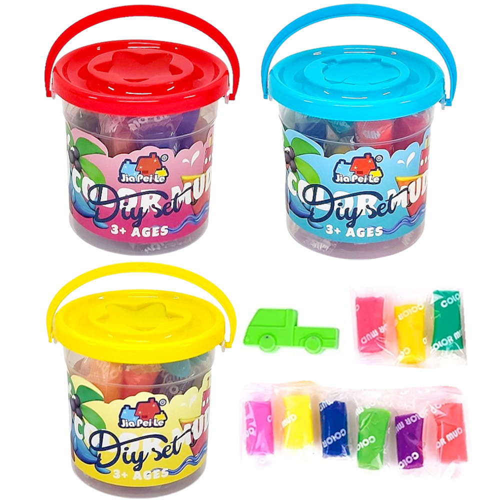 Jogo com 27 Massinhas 3 Baldes e 3 Acessórios de Modelar Infantil Educativo | Shopee Brasil
