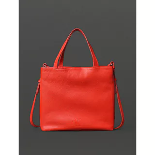 Bolsa Média Feminina Tote Bag Calvin Klein Jeans - Vermelho em Oferta na Shopee