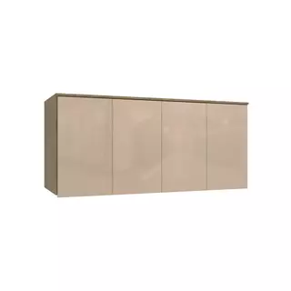 Armário Aéreo 4 Pt Kappesberg Adapt Nogueira/Macadâmia 155cm