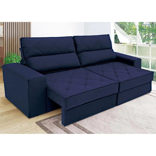 Sofá 4 Lugares Fassatti Retrátil e Reclinável em Suede Linoforte em Oferta na Shopee