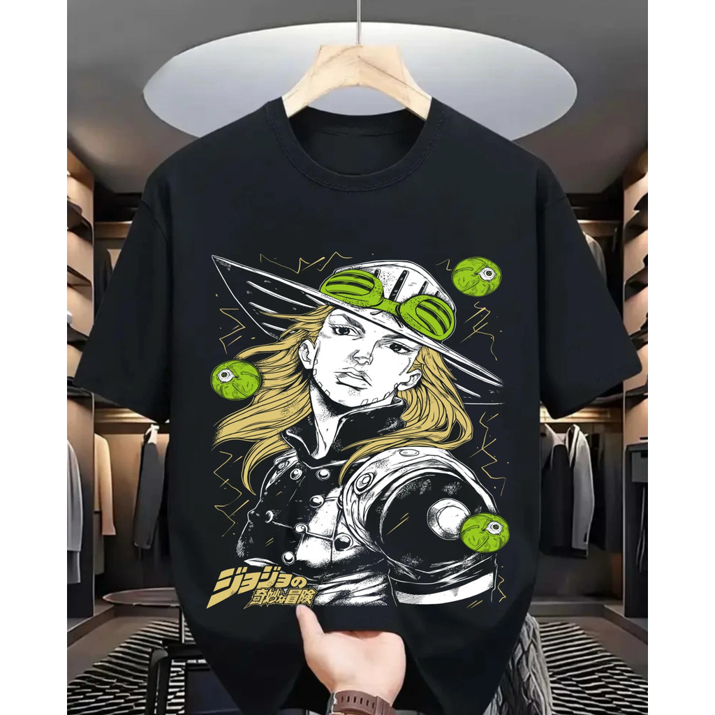 2026 Camiseta Masculino Oversized Jojo's Bizarre Adventure T-shirt