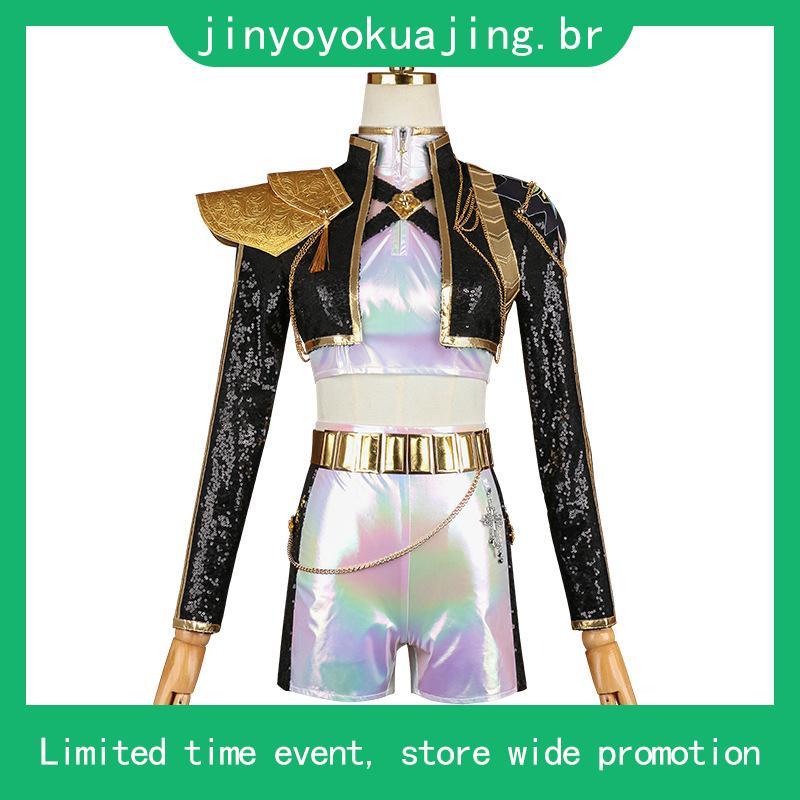 Fantasia de Cosplay Kpop Rumi, Demon Slayer, Cantora HUNTRIX, Traje ...