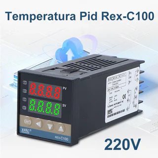 Controlador De Temperatura Pid Rex-C100 Saída Relé Para Contator 1370 graus forno elétrico