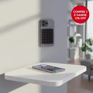 Suporte de Fixação com Alça de Sucção de Borracha de Silicone Dupla Face em Oferta na Shopee