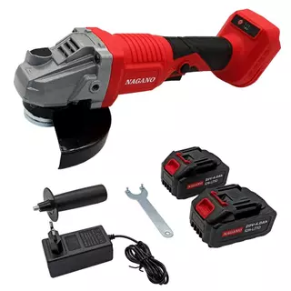 Esmerilhadeira Lixadeira Angular com 2 Baterias 20v 4.0ah 125mm Bivolt Sem Fio em Oferta na Shopee