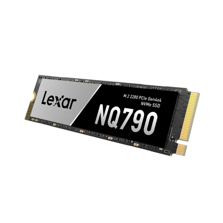SSD Lexar NQ790 prateado com conectores PCIe