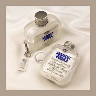 Capa Criativa De Vodka Com Tampa De Garrafa 3D Compatível Apple Airpods Pro3 Pro2 Pro Fones De Ouvido Protetora Para 4 3