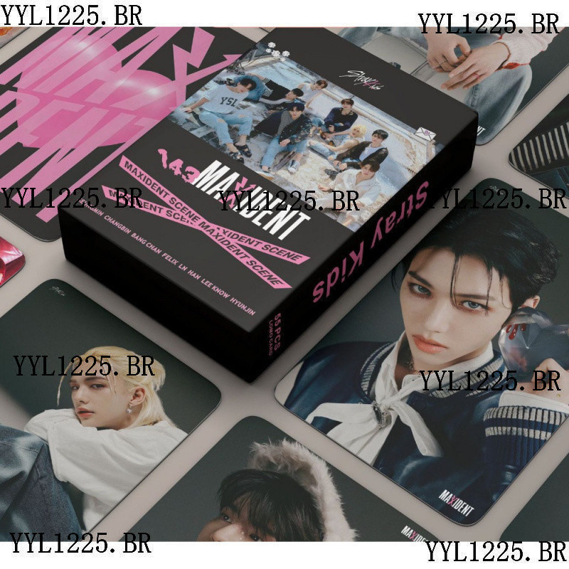 LINXX 55 Pcs Stray Kids MAXIDENT Álbum Lomo Card Kpop Photocards Série ...