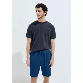 Camiseta Masculina Relaxed Manga Curta Com Bordado em Oferta na Shopee