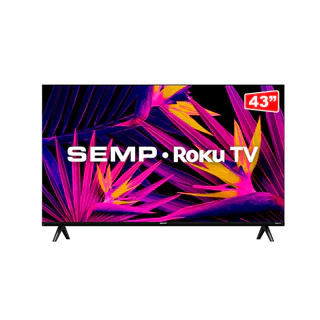 Smart Tv 43 Semp Roku Fhd Wifi Dual Band 43r6610 Hd/fhd Tv em Oferta na Shopee