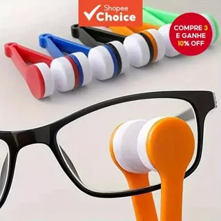 Conjunto Crystalclear 5 peças - Kit de limpeza de óculos portátil para viagem, contendo pano de microfibra e escova