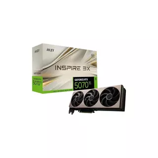 Placa de Vídeo MSI GeForce RTX 5070 Inspire 3X OC 16GB GDDR7 em Oferta na Shopee