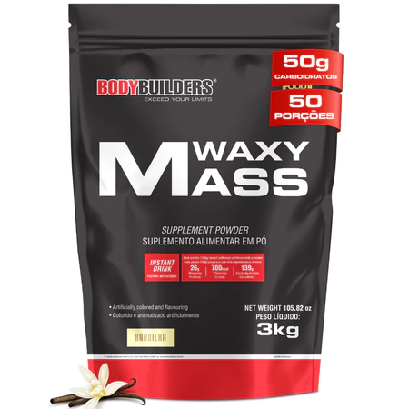 Hipercalórico Waxy Mass 3kg Para Ganho De Massa Bodybuilders