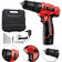 Furadeira Parafusadeira de impacto 3/8" a bateria 12V com maleta e acessórios - PI-10MA - Mondial