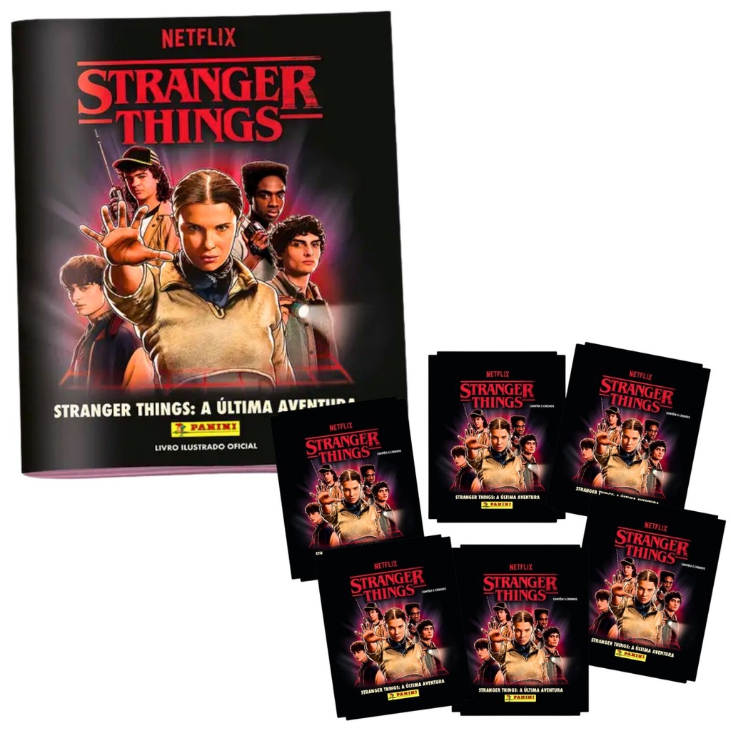 Kit Álbum + 6 Envelopes Stranger Things 5 Netflix Panini | Shopee Brasil