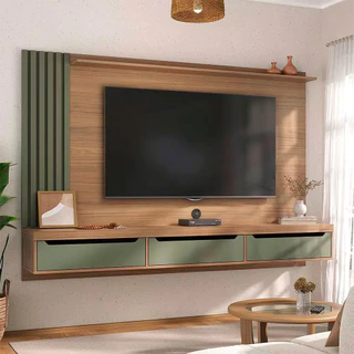 Painel Presence Artely com 1 Prateleira para Tvs de até 75 Polegadas em Oferta na Shopee