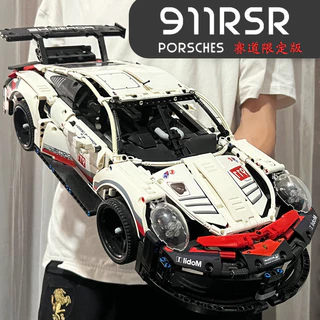 Lego Porsche Lamborghini 911 Ginny Blocos de Construção Montados Carro Esportivo Controle Remoto Modelo de Carro de Corr