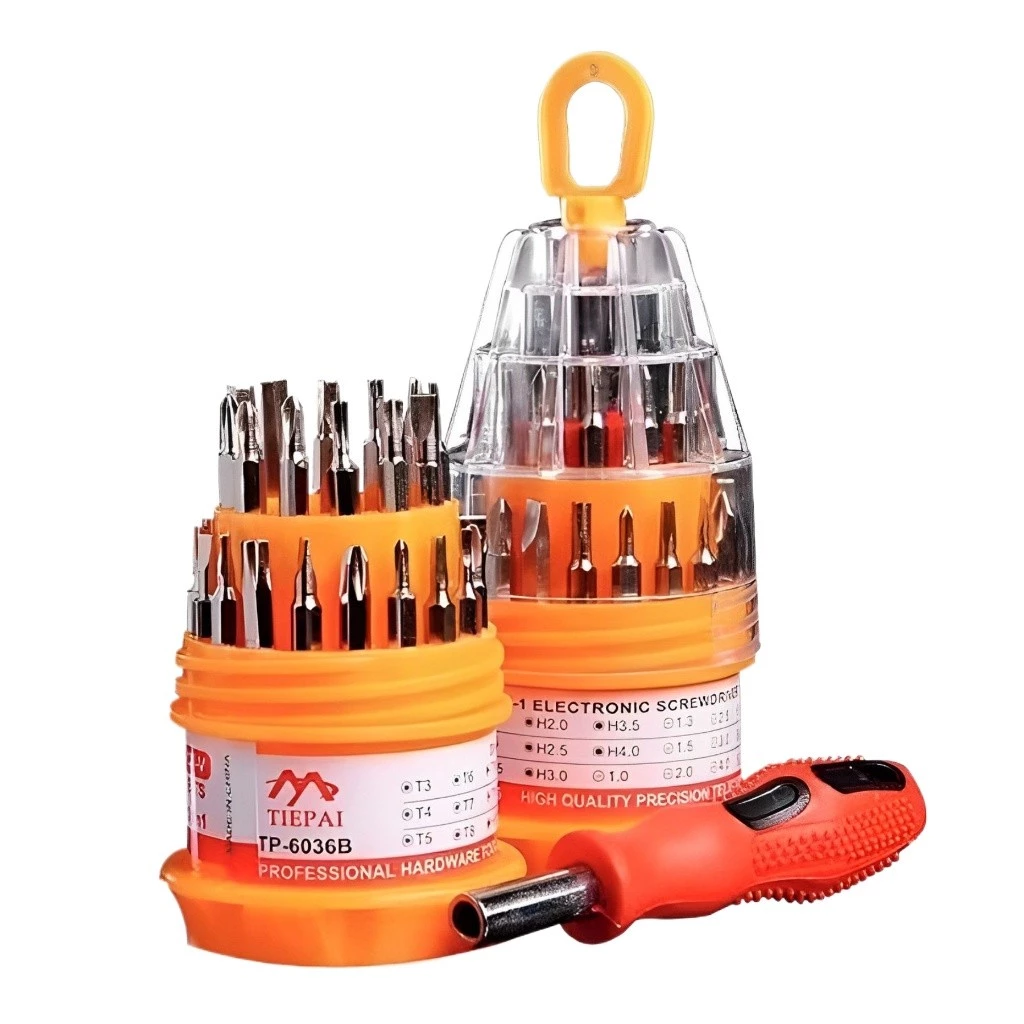 Kit Jogo Ferramenta 31 Peças Chaves Alen Torx Fenda Philips Conserto Tablet Notebook