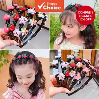Bonito Crianças Bandana Hairpin Bebê Trançado Acessórios De Cabelo Meninas Grampos em Oferta na Shopee