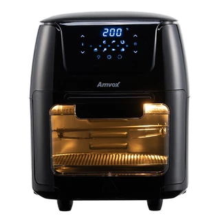 Fritadeira elétrica sem óleo digital Air Fryer 12L 1.700W ARF 1222 Oven Amvox em Oferta na Shopee