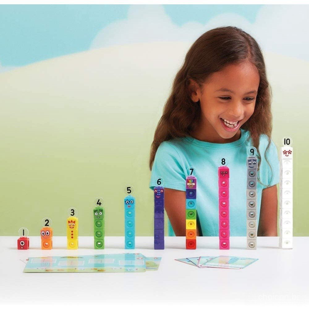 Numberblocks MathLink Cubos 1-10 Blocos numéricos Iluminação de números ...