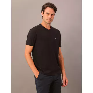 Camiseta Masculina Slim Minimalista Flamê Calvin Klein - Preto em Oferta na Shopee