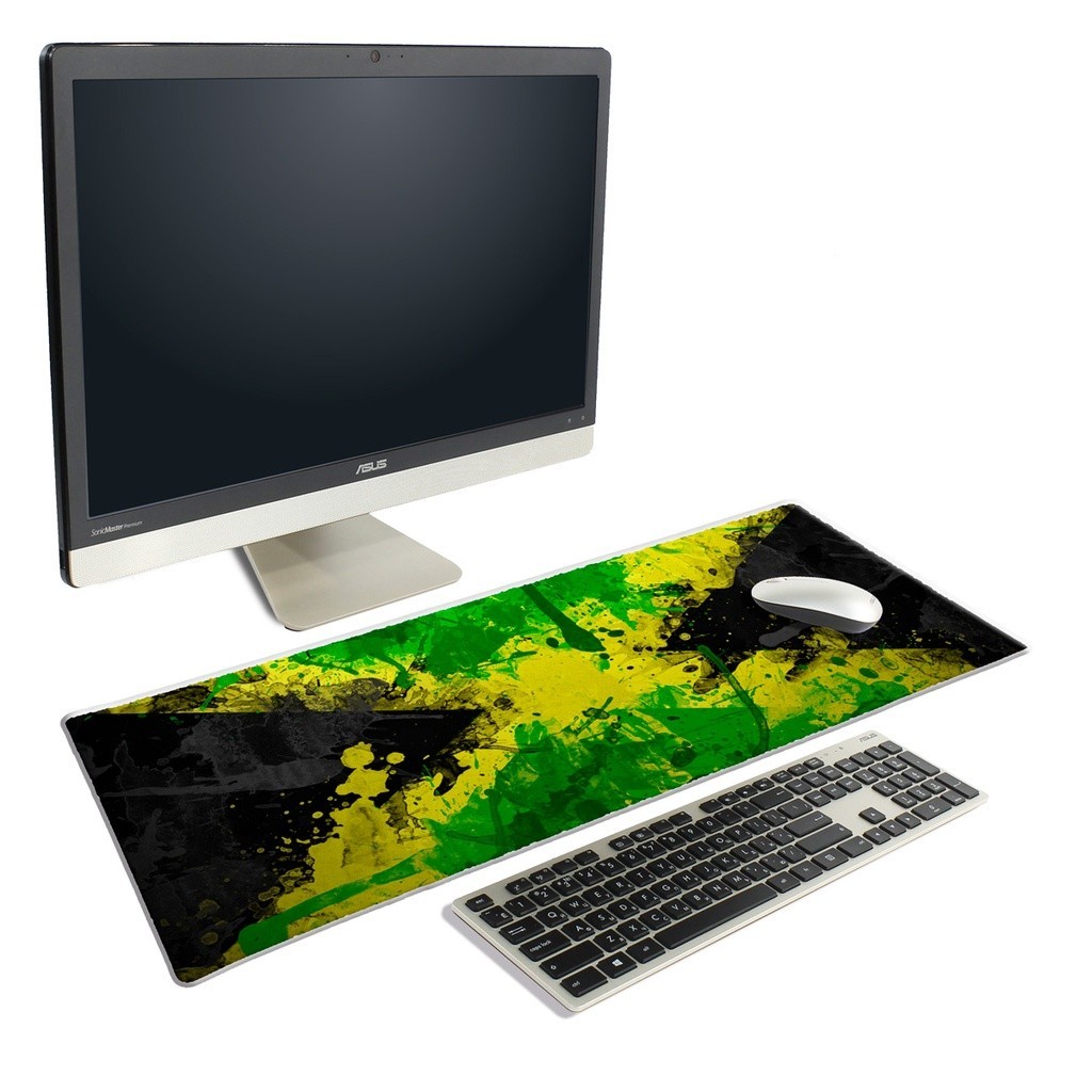 Mousepad Gamer Grande Bandeira Jamaica Estilo Reggae Paz Acessório ...
